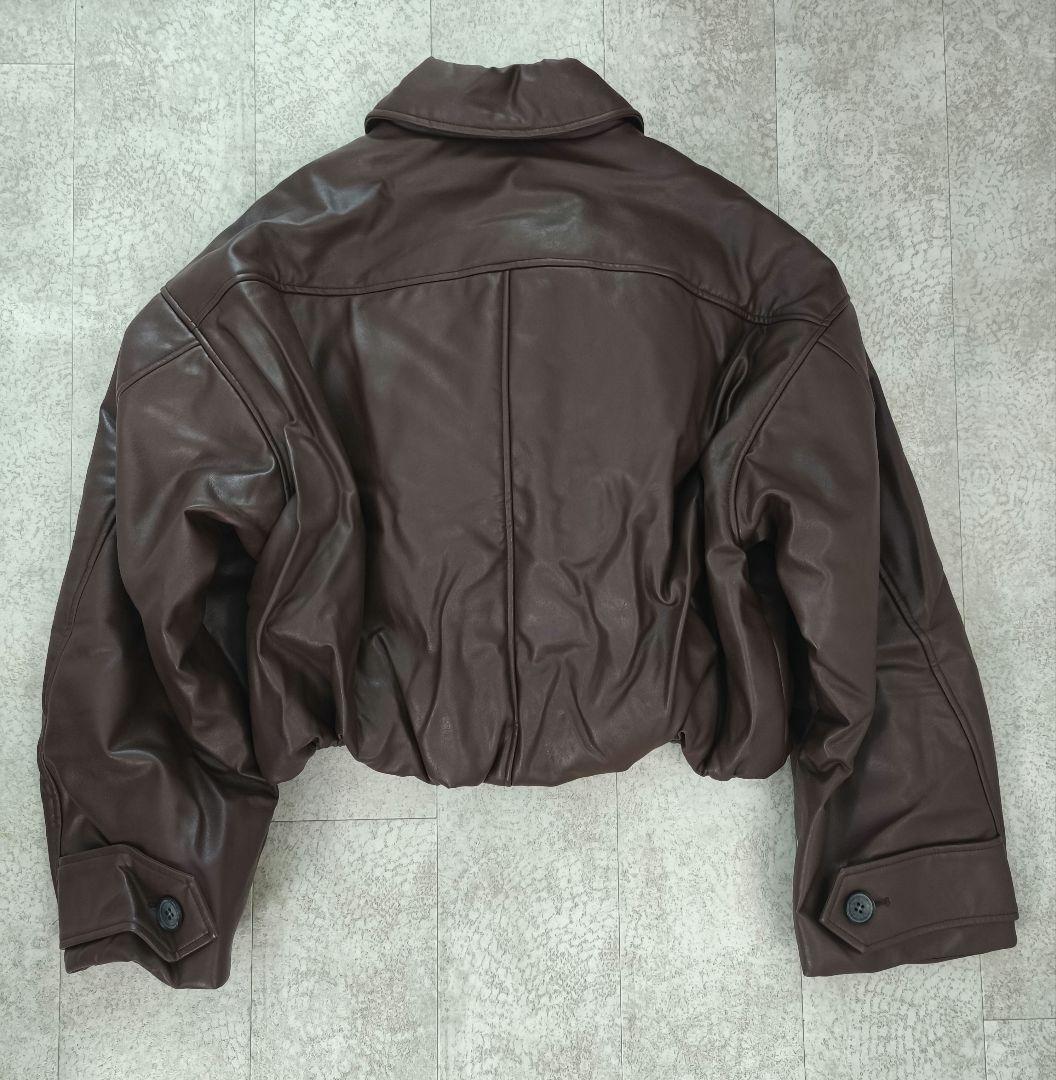 MAISON SPECIAL ヴィーガンレザーバルーンブルゾン レザーブルゾン