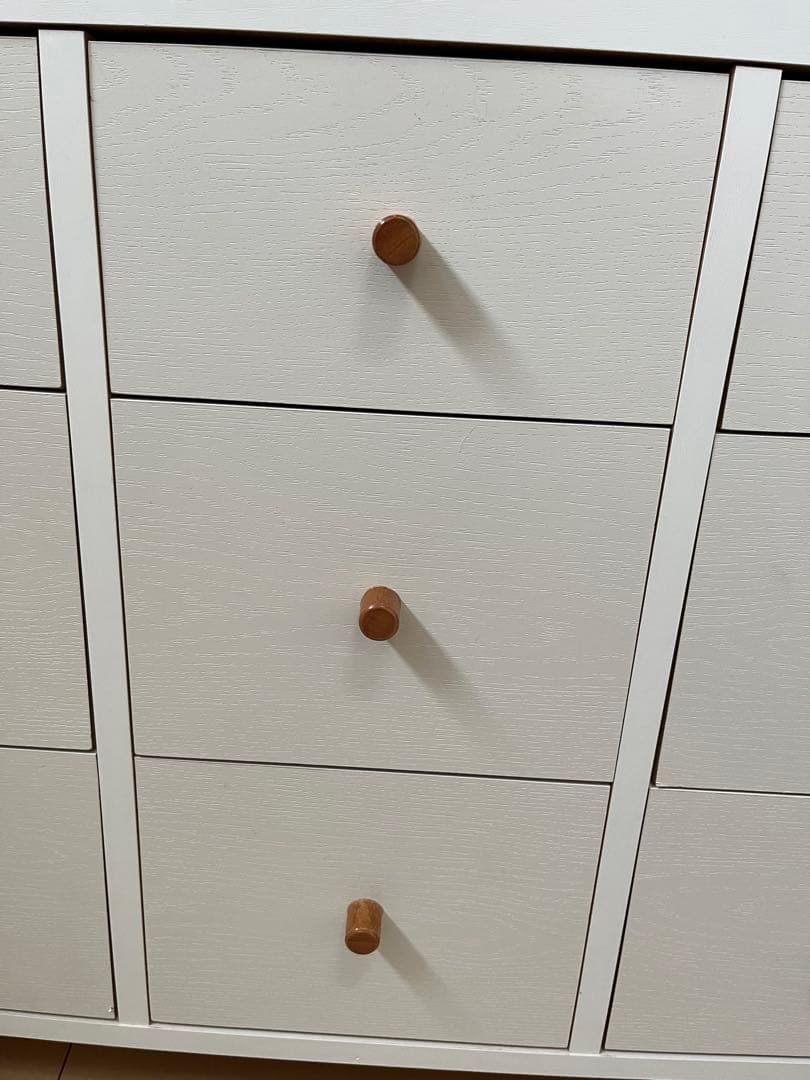 モモナチュラル　３段チェスト　子供部屋　引き出し収納