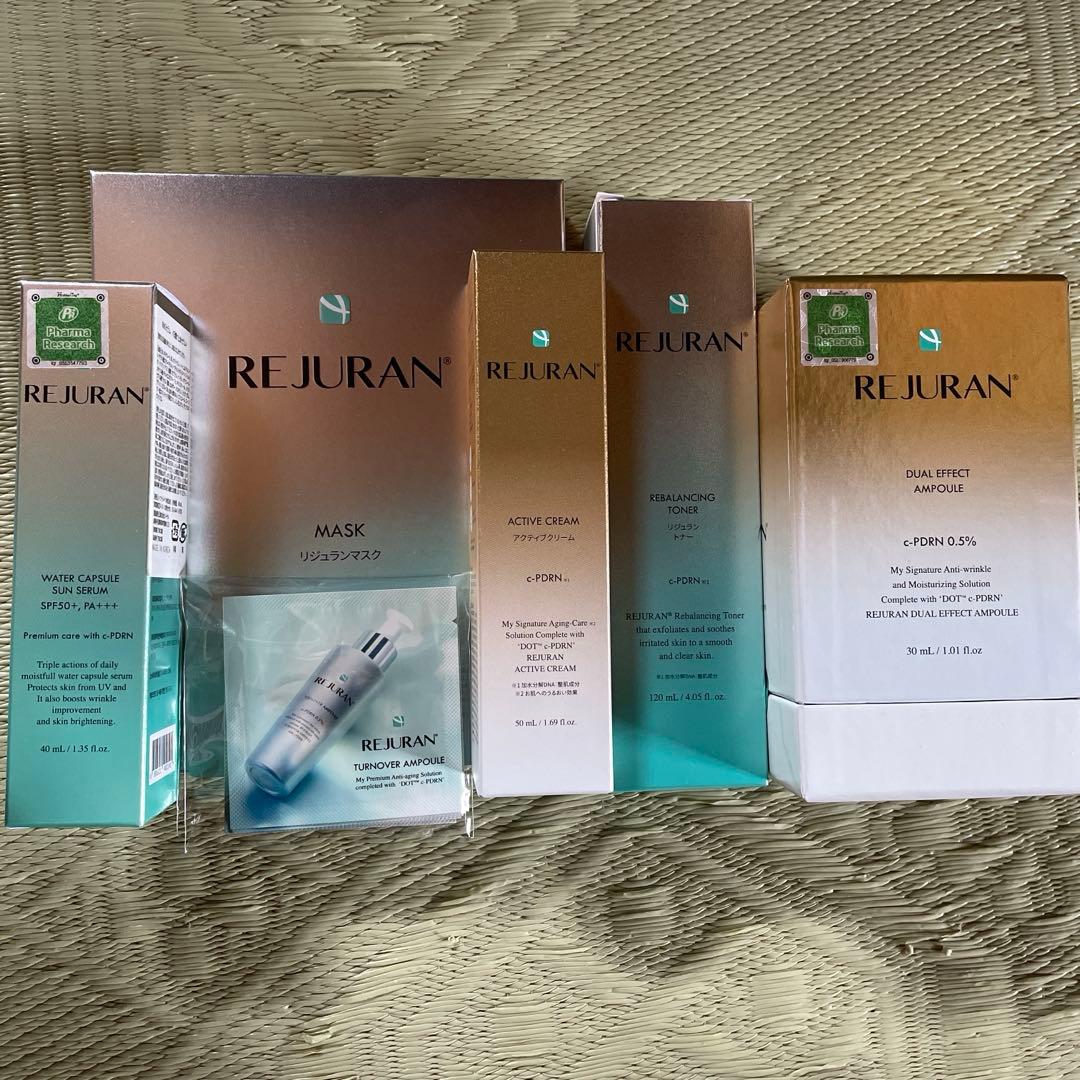 公式リジュラン6点アンプル、クリーム、トナー、サンセラム、シートマスク、サンプル