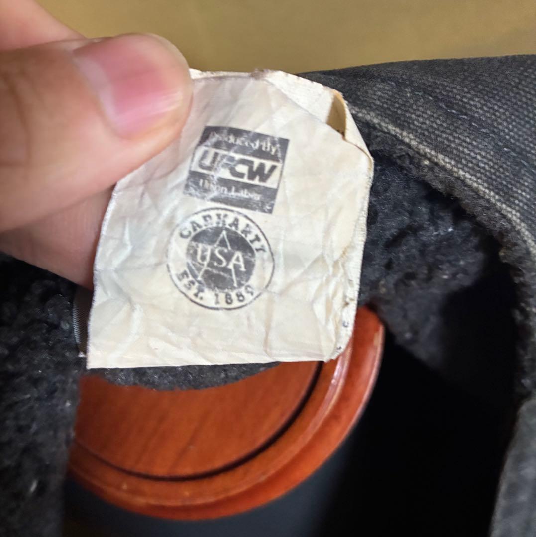 Carhartt v13ptI USA製フェードダック ベスト 裏ボア　古着