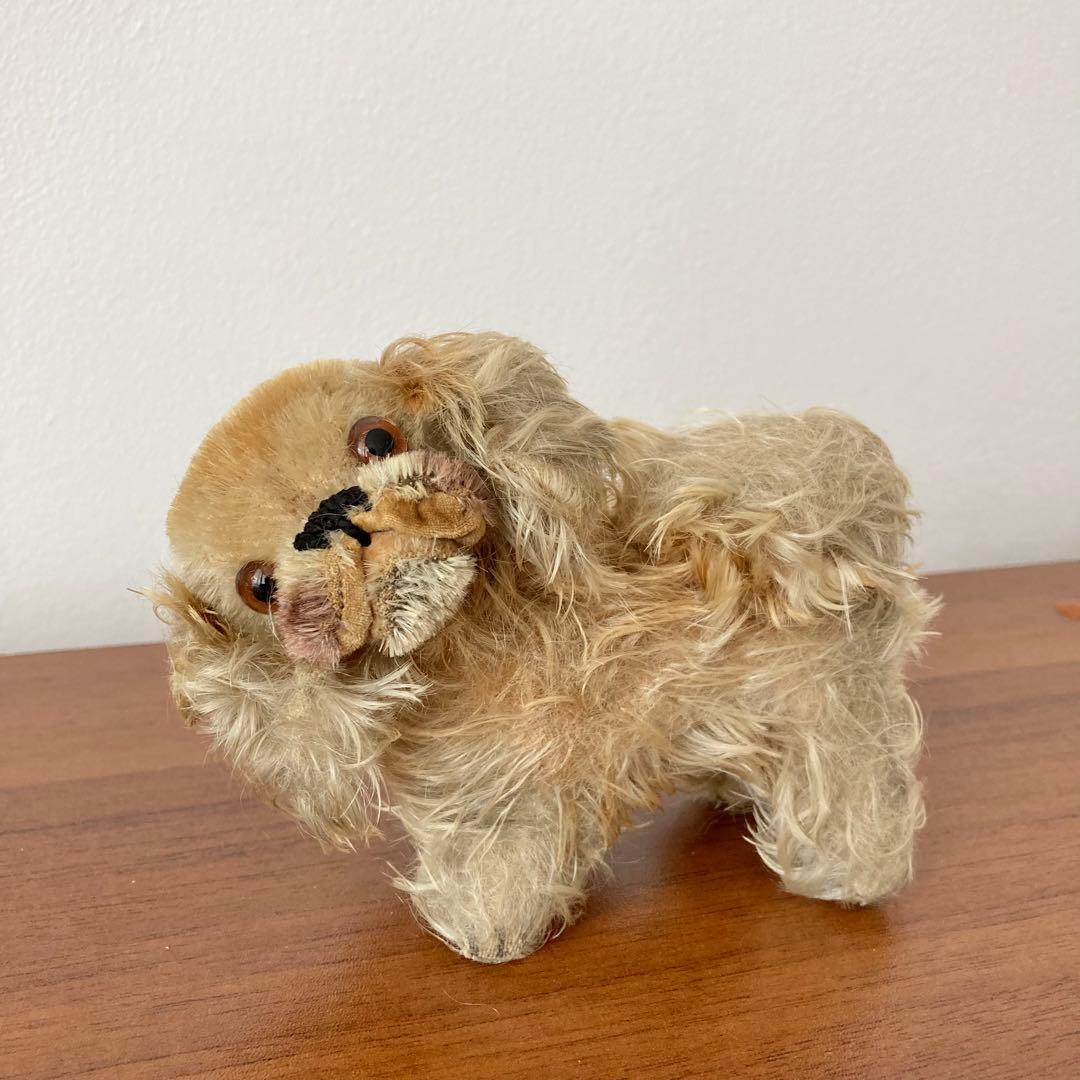 ペキニーズ　オールドシュタイフ　シュタイフ　犬　ぬいぐるみ　ドイツ　ヴィンテージ