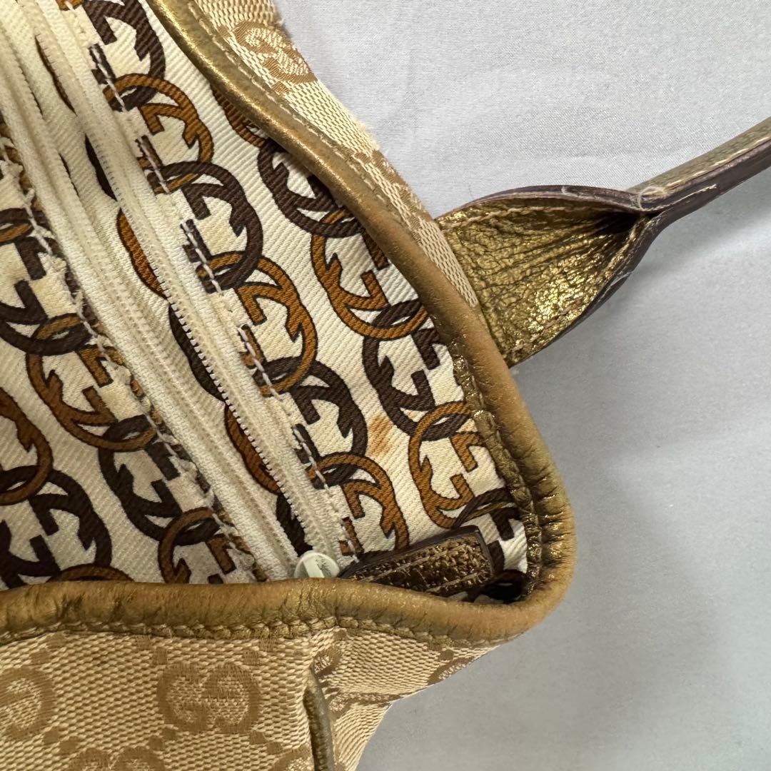 GUCCI グッチ GGキャンバス プリンシー リボン トートバッグ