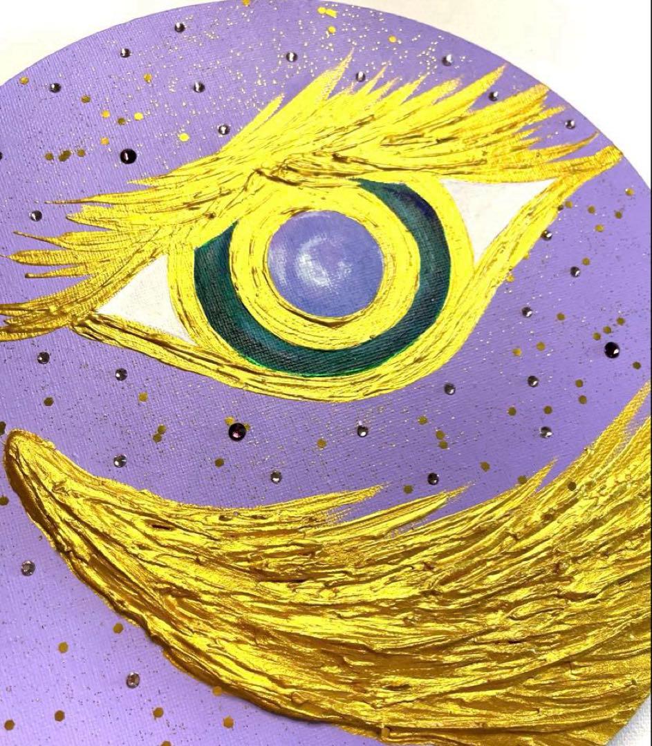 開運絵画　龍神様　眼　天照大神　24金金箔