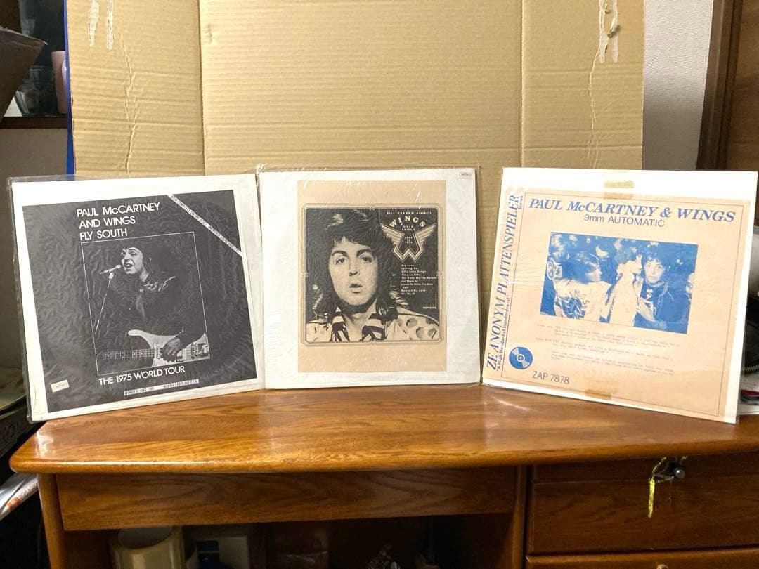 希少 ビンテージ 海賊盤 ポールマッカートニー WINGS レコード 当時物