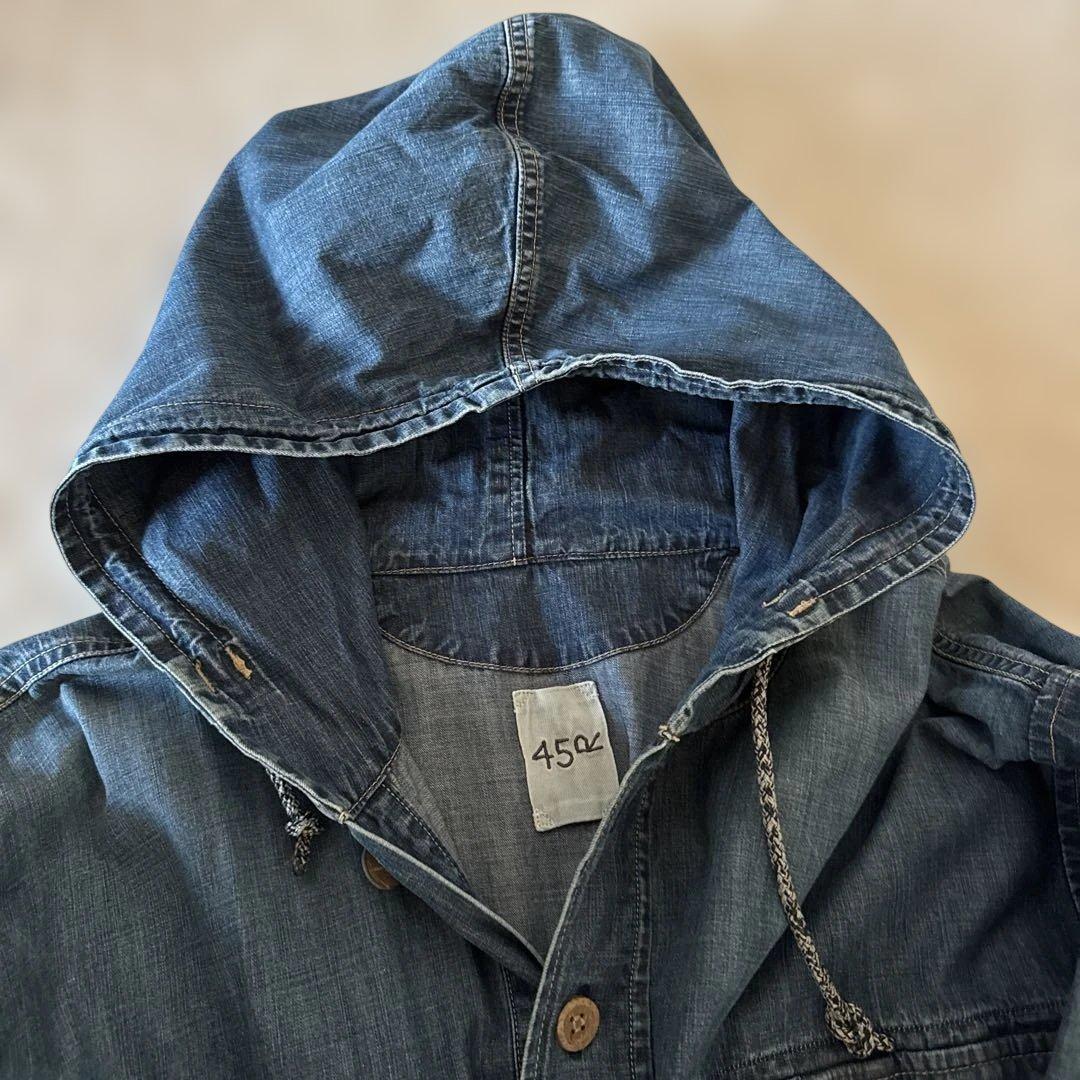 45R モンプチデニムのオンザビーチドレス（インディゴ 重）