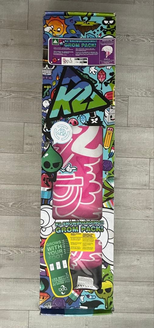 K2 子ども用スノーボード110㌢ビンディングブーツ21㌢3点セット