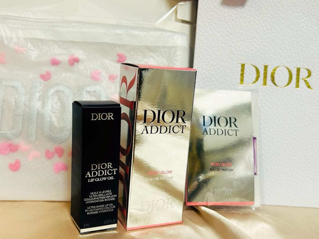 Dior Addict ロージーグロウ リップオイルセット ショッパー付き