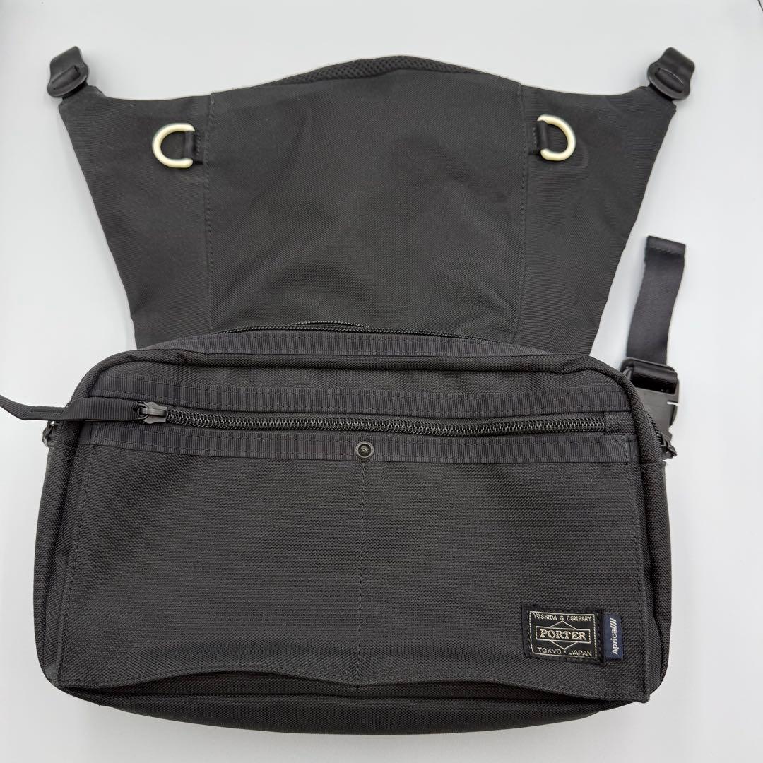 【美品】PORTER×Aprica 抱っこひも付ショルダーバッグ　コラボモデル