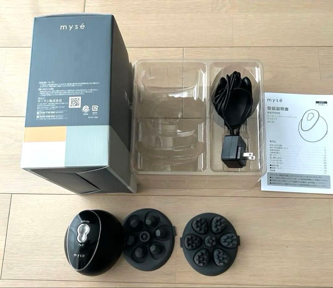 ヤーマン ミーゼ ニードルヘッドスパリフト MS-32G ブラック　美品家庭美容