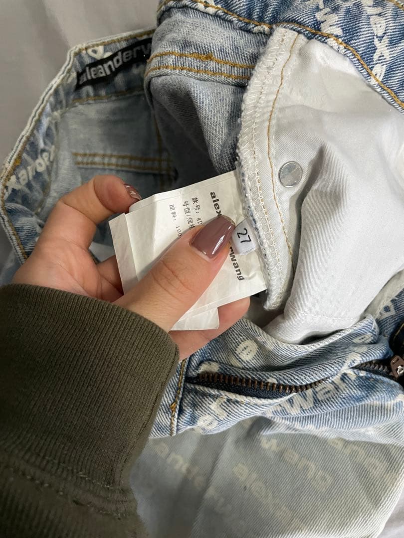 alexanderwang ロゴデニムショートパンツ 27