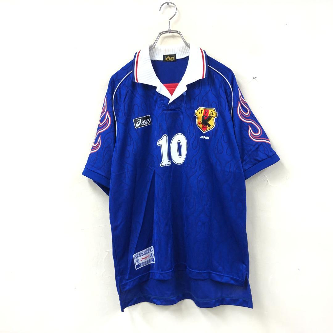 98年 フランスW杯 日本代表 名波浩 ユニフォーム asics ファイヤー