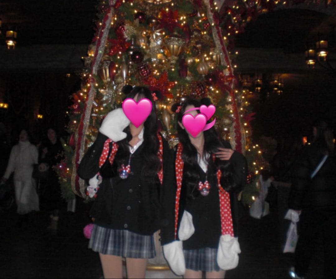 ディズニー ミニーマフラーキャップ ヘアピン セット