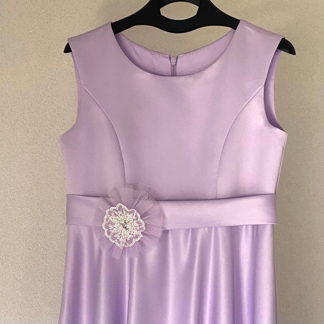ドレス ラベンダーロングドレス 150cm 発表会