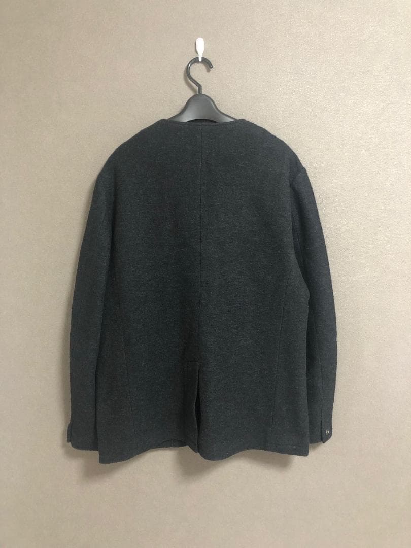 新品 DELUXE GALLERY ブークレー ノーカラー ジャケット