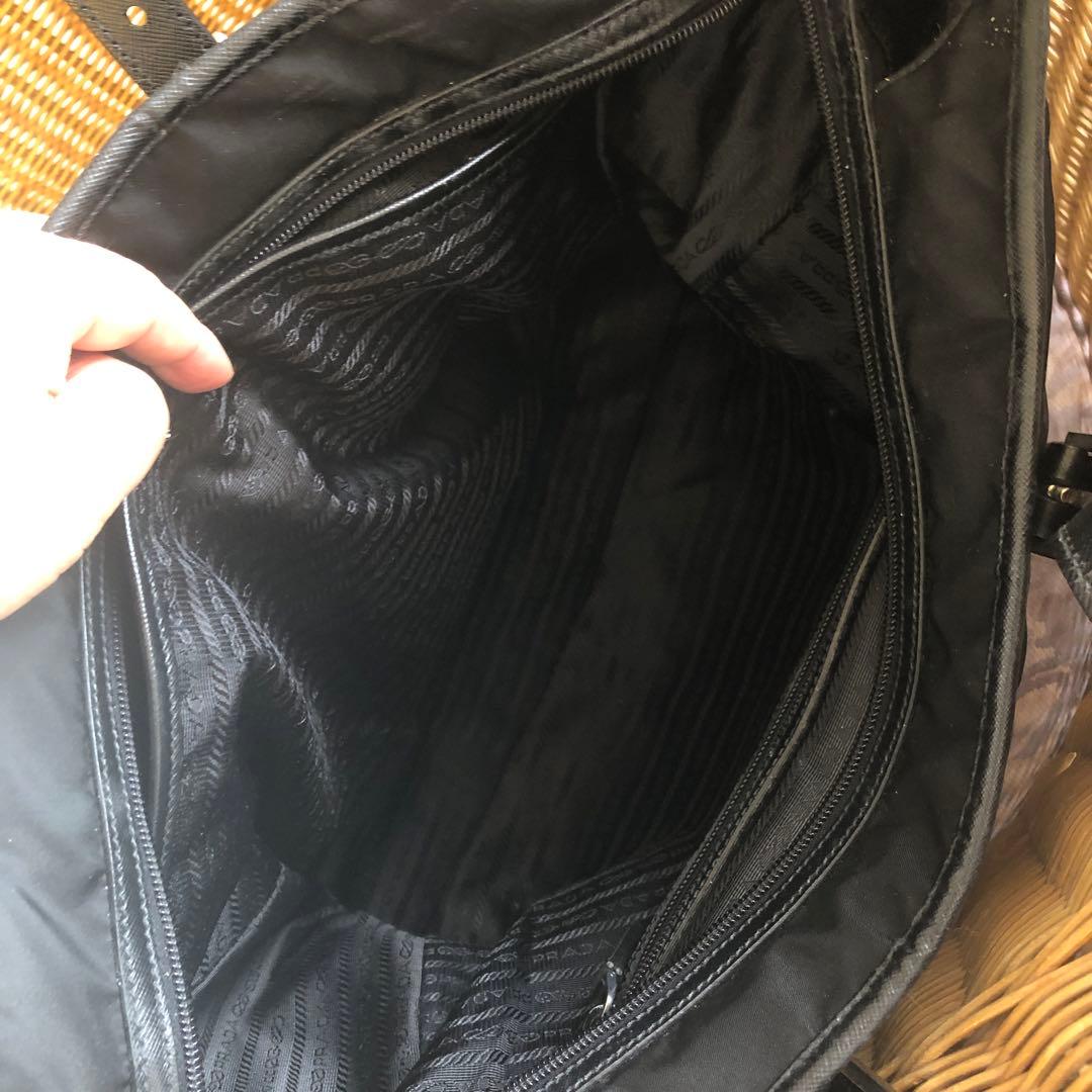 PRADA ブラック ナイロン ビジネスバッグ