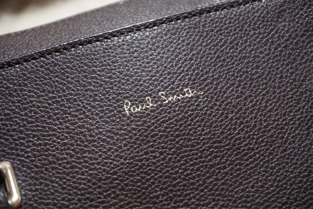 ダークブラウン レザー ビジネスバッグ