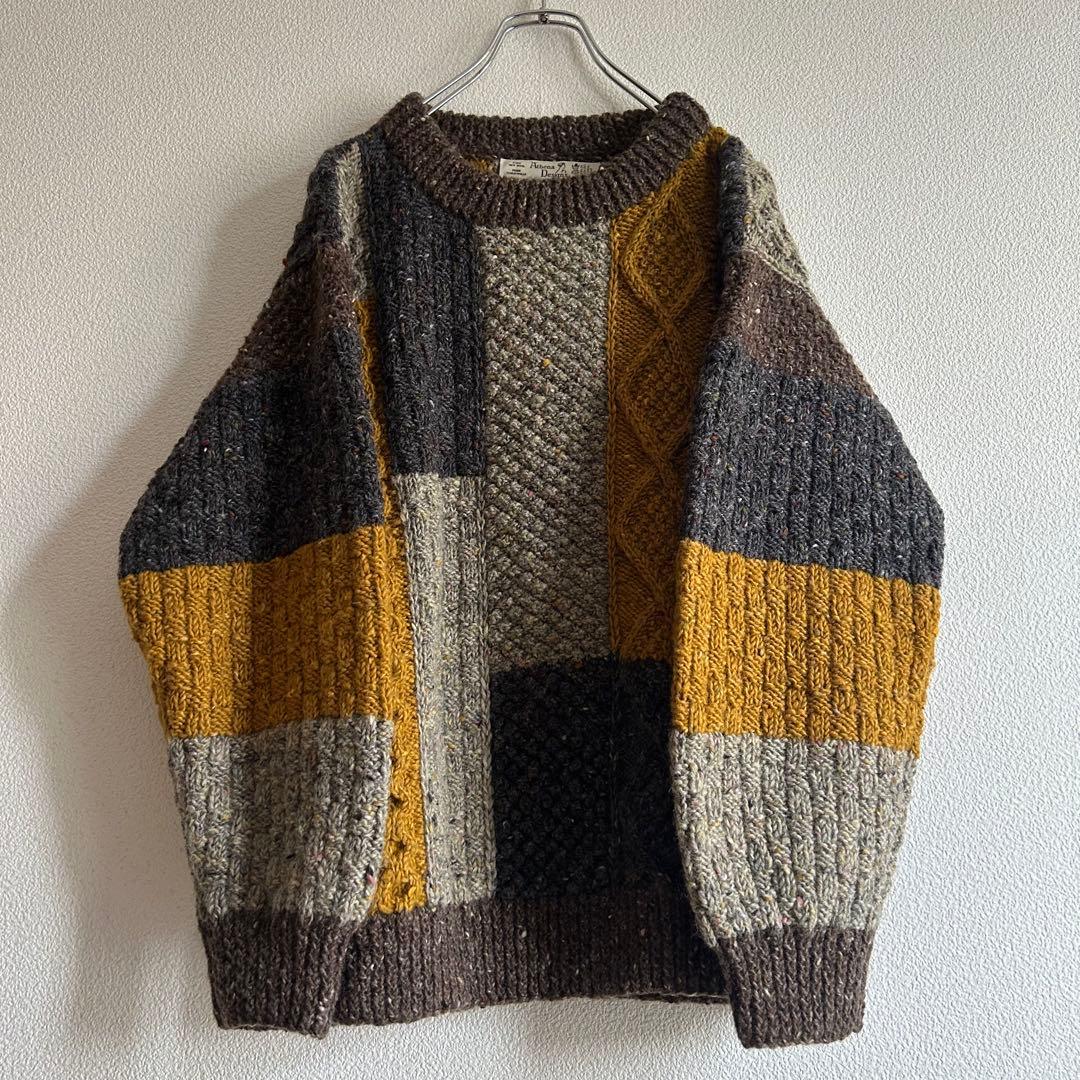 Athena Designs ニット アイルランド製 ウール アラン