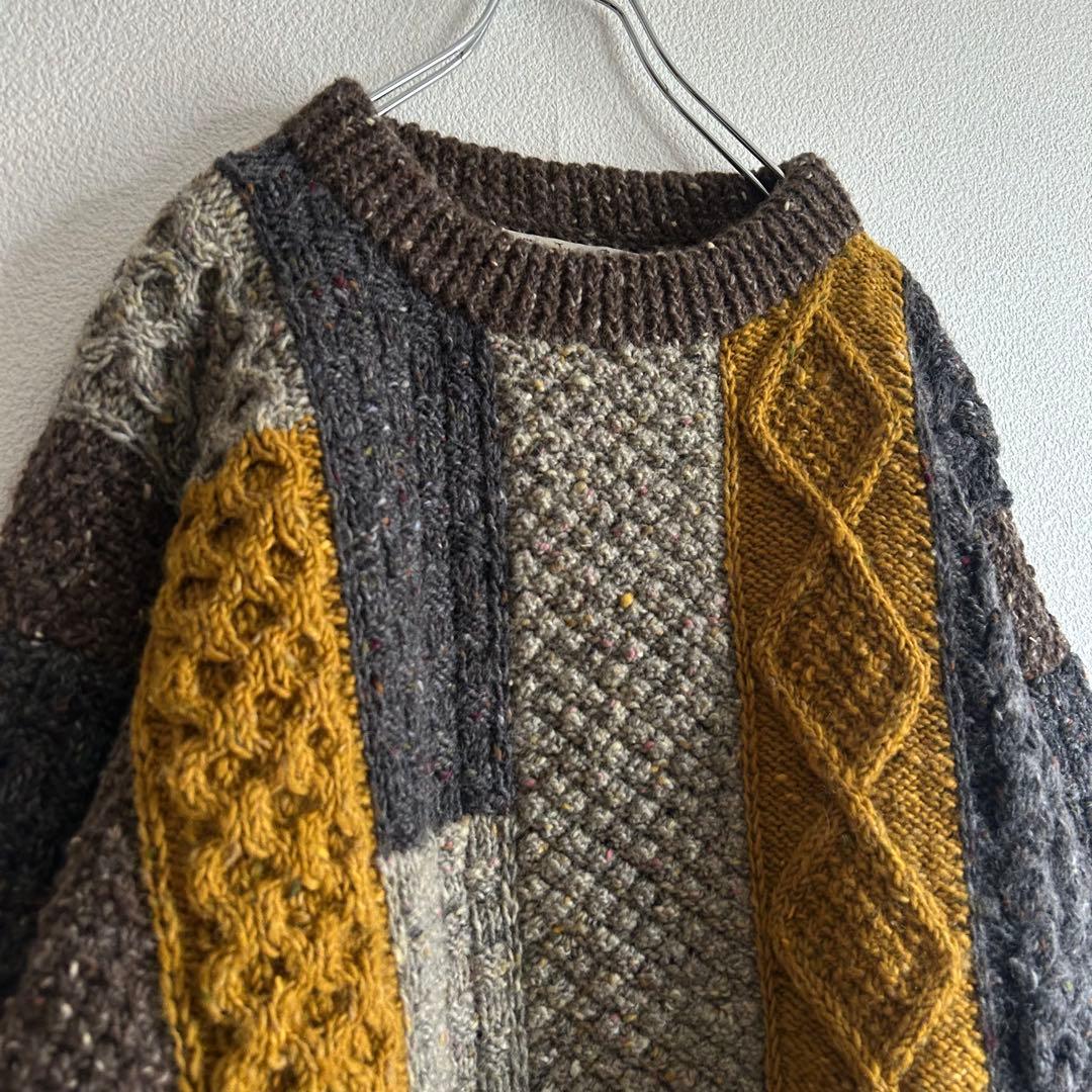 Athena Designs ニット アイルランド製 ウール アラン