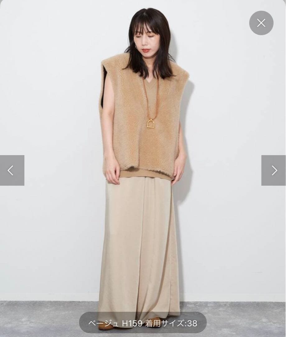 R'IAMフェイクムートンベスト 36