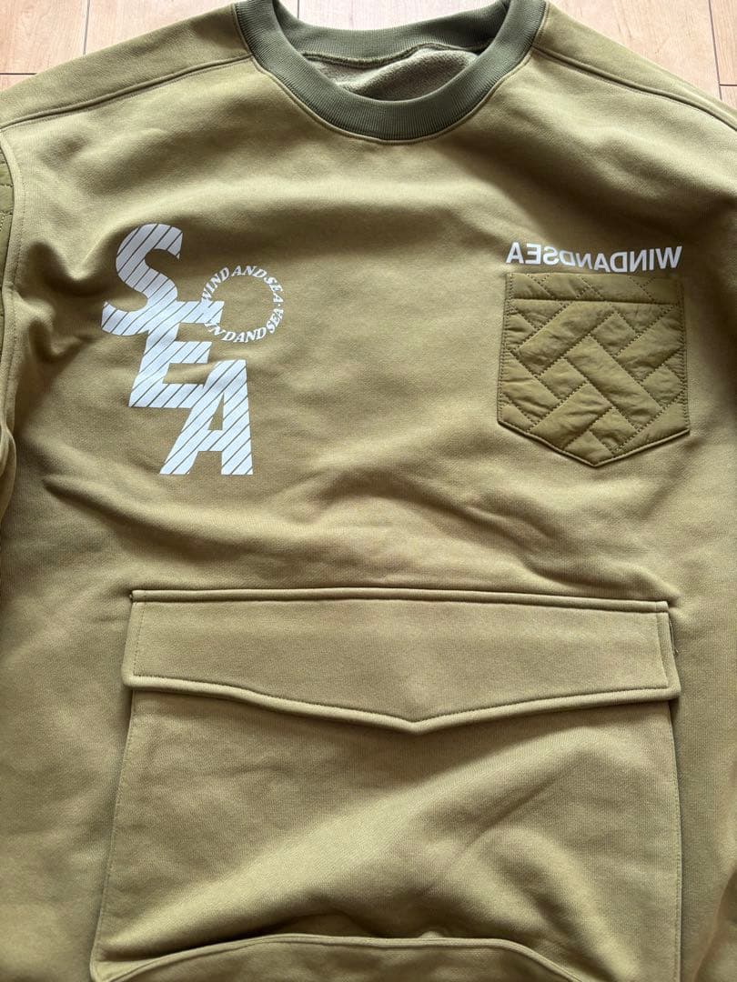 W&SウィンダンシーQuilting Crew Neck Swat 2023SS