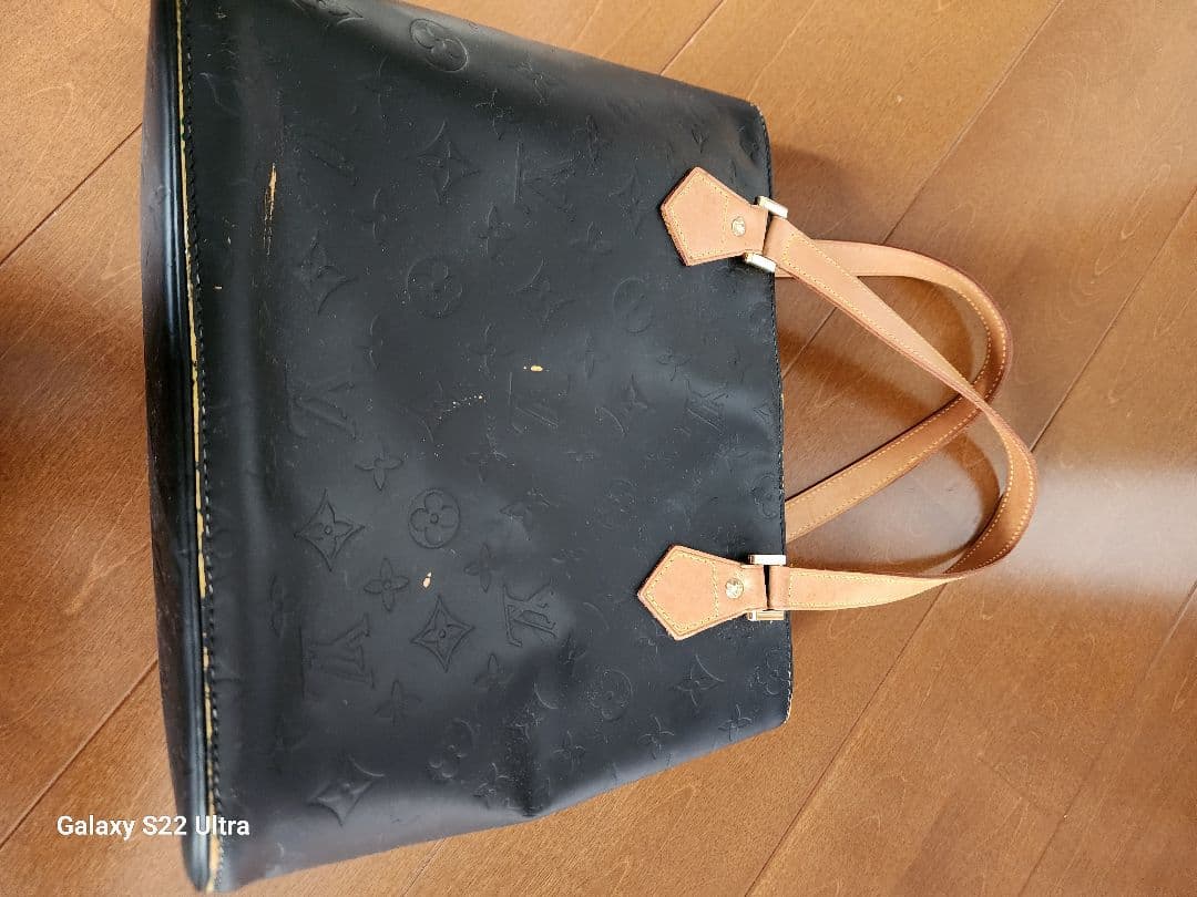 ルイ・ヴィトン 黒 レザー トートバッグ