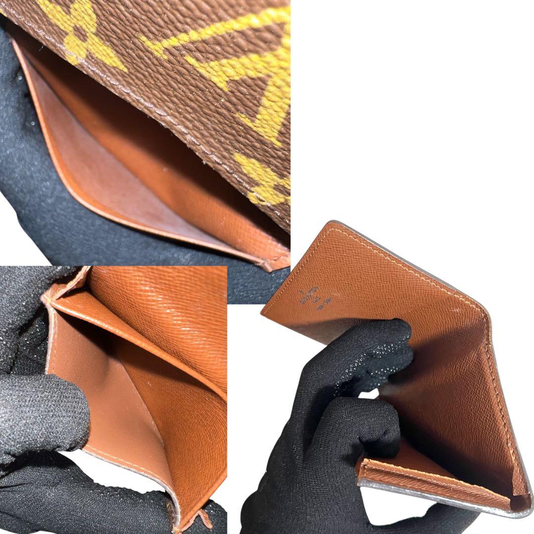 ルイヴィトン カードケース 名刺入れ モノグラム アンヴェロップ ブラウン 茶