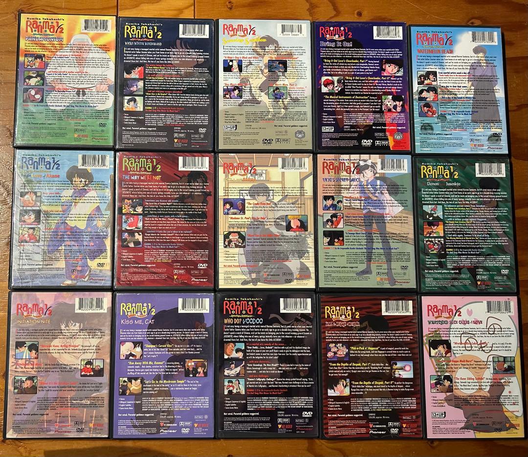 【値下げ中！】らんま1/2 北米版DVD 15本セット