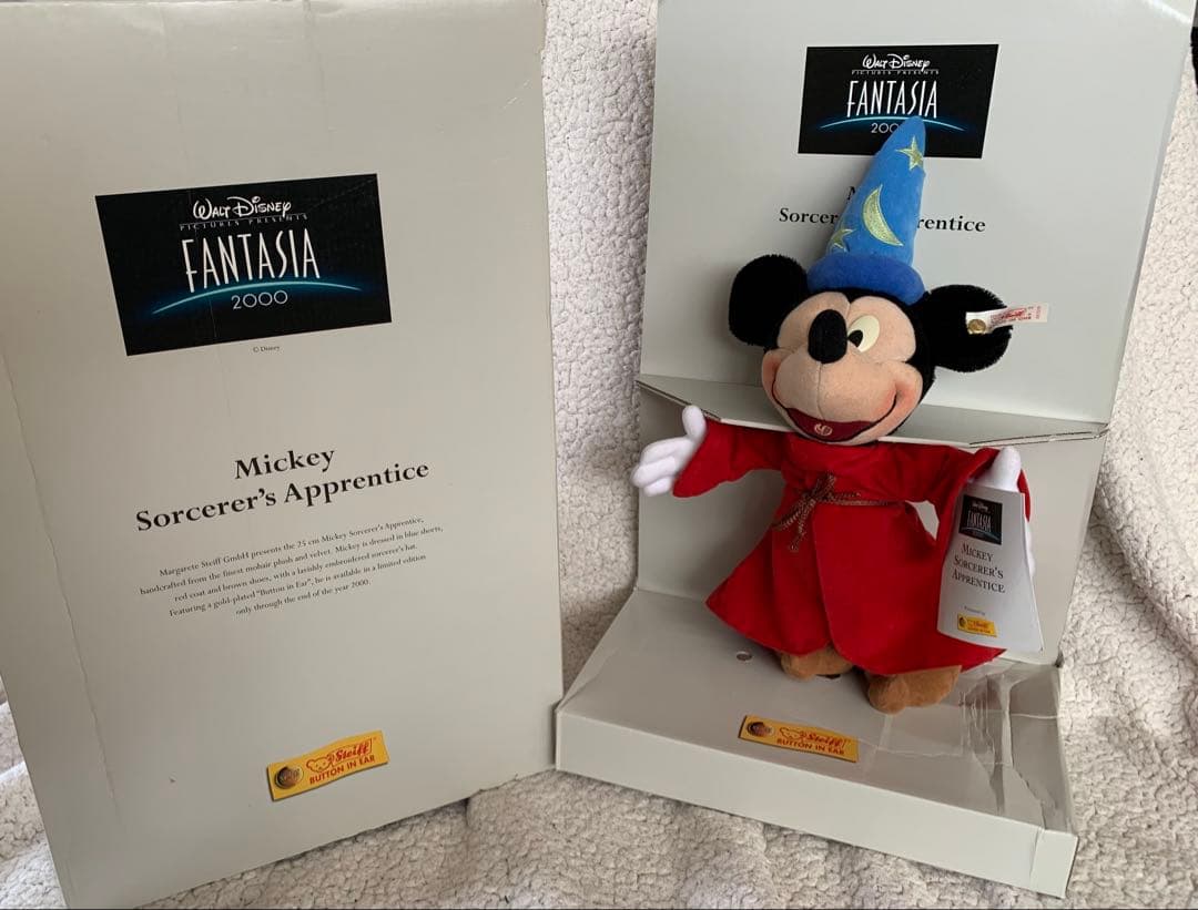 スタイフ社製ファンタジアミッキーマウス 2000年限定ぬいぐるみ