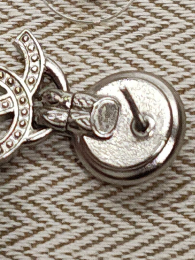 シャネル ココ ラインストーン クリアストーン ピアス 超美品 【鑑定済】