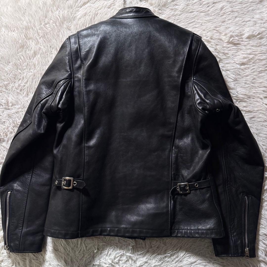 美品/希少モデル✨schott ライダースジャケット　141W ブラック　本革