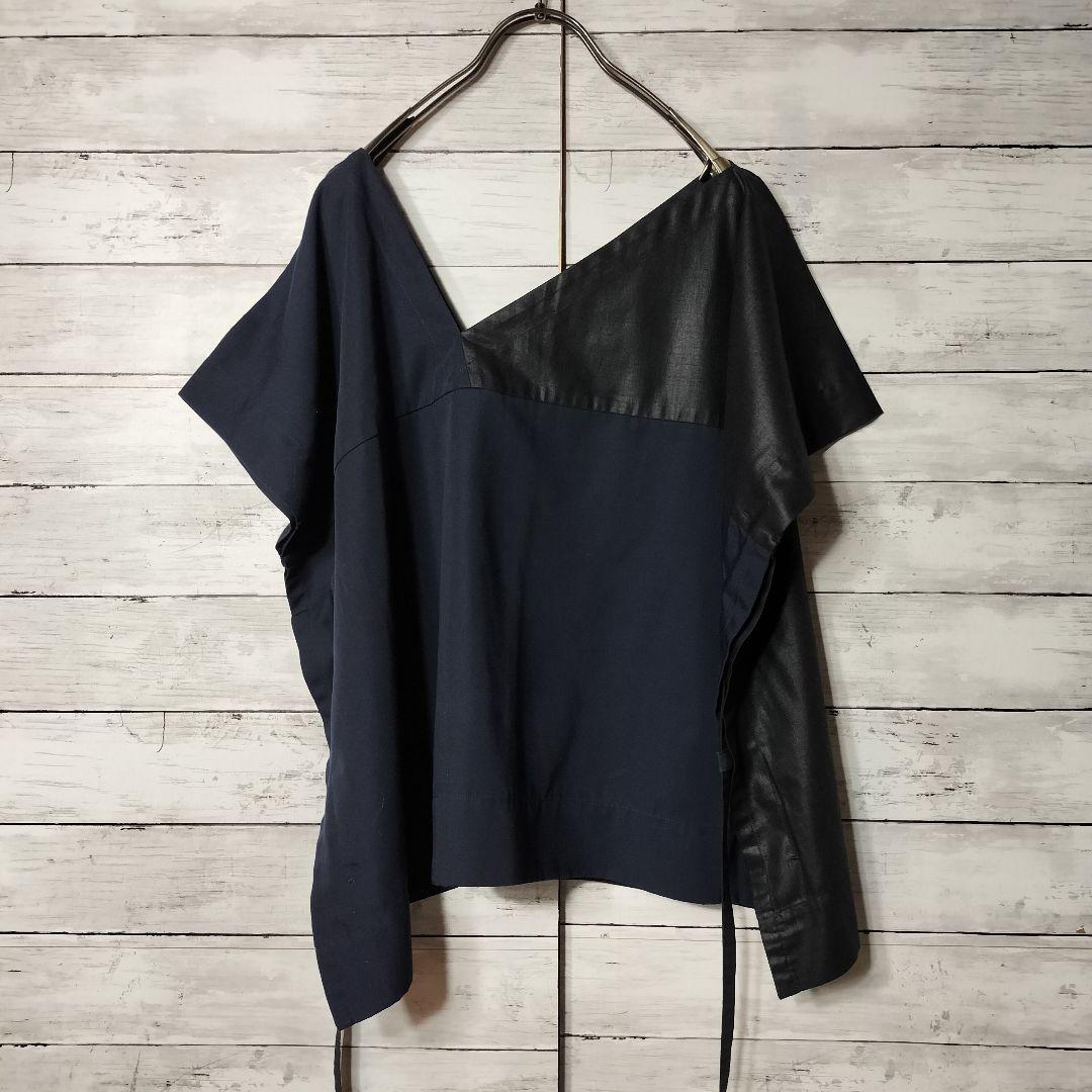 132.5 イッセイミヤケ スクエアカットソー モード 切り替え 和服