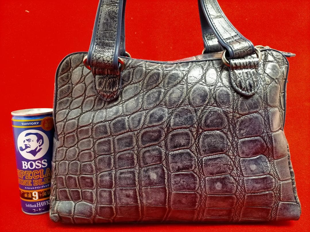 Ma'am ELEGANCE マームエレガンス クロコ ハンドバッグ