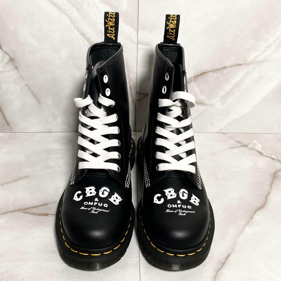 A15571 未使用 ドクターマーチン×CBGB 60周年 8ホールブーツUK4