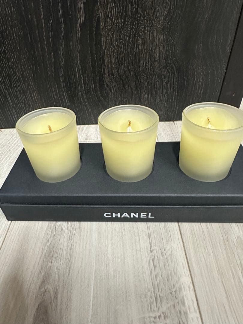 【新品未使用】シャネル アロマ キャンドル 3個セット