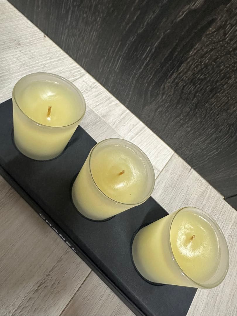 【新品未使用】シャネル アロマ キャンドル 3個セット