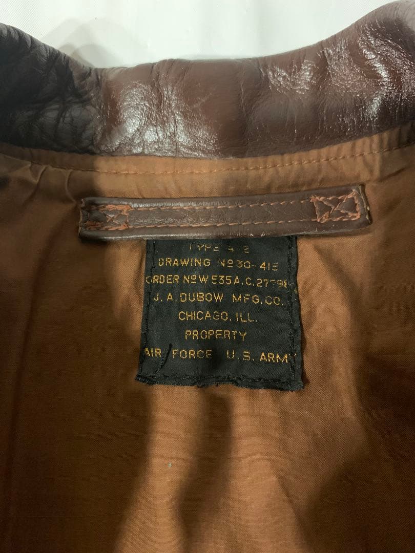 J.A. Dubow A2 ミリタリージャケット ブラウン