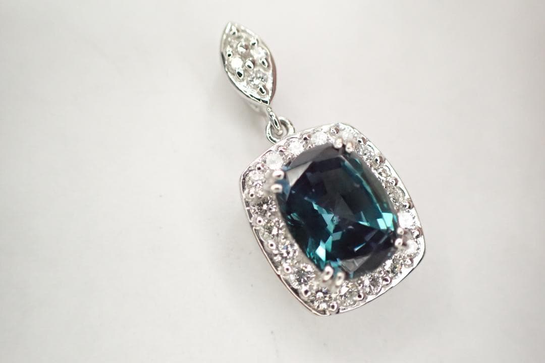 14/美品 クレサンベール Pt950 再結晶アレキ2.31 ペンダントトップ