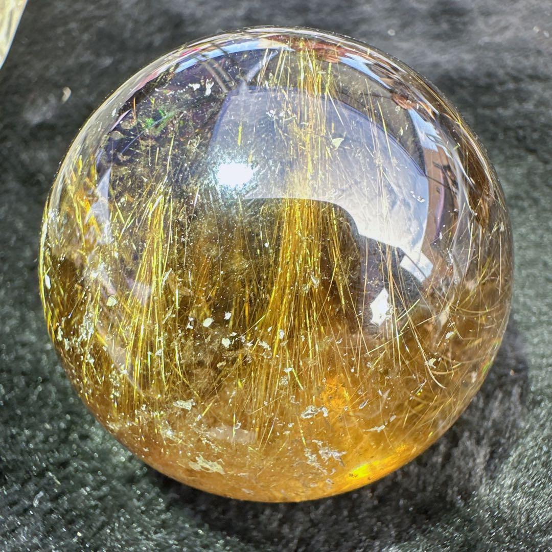 天然石ルチルクォーツのスフィア　ご購入前に在庫確認必要D.435