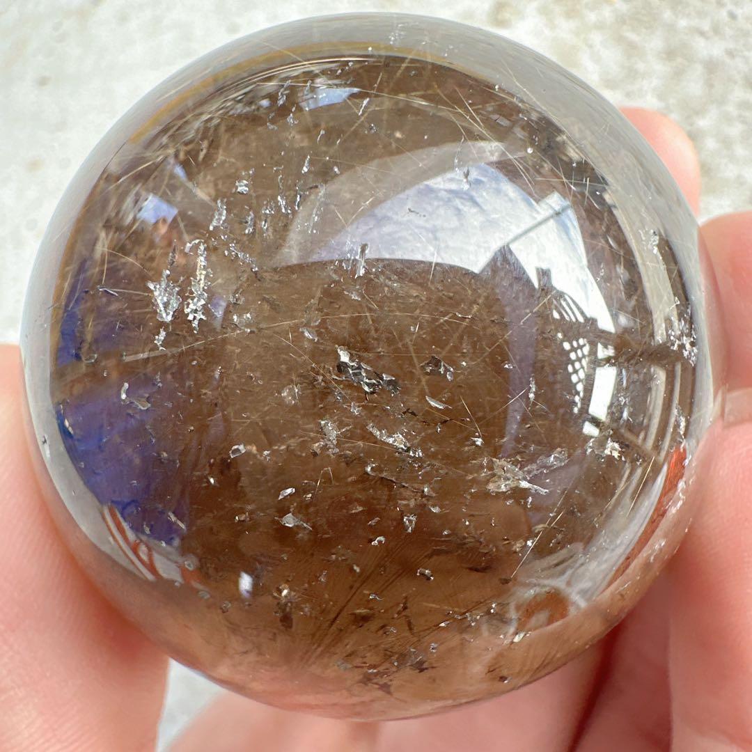 天然石ルチルクォーツのスフィア　ご購入前に在庫確認必要D.435