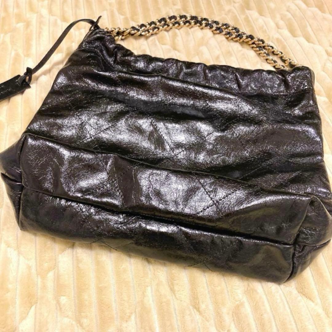 KY marco masi キルティング チェーンバッグ ブラック 本革