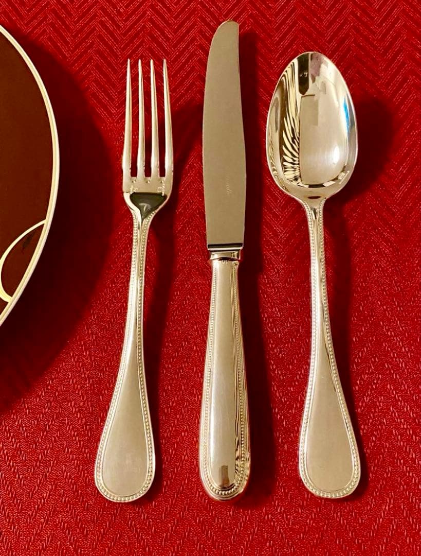 【Rickさま専用商品】クリストフル パール テーブルサイズ カトラリーセット