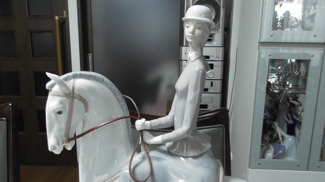 LLADRO　リヤドロ　【白い馬の少女】11　45ｃｍ　リアドロ 　　L476