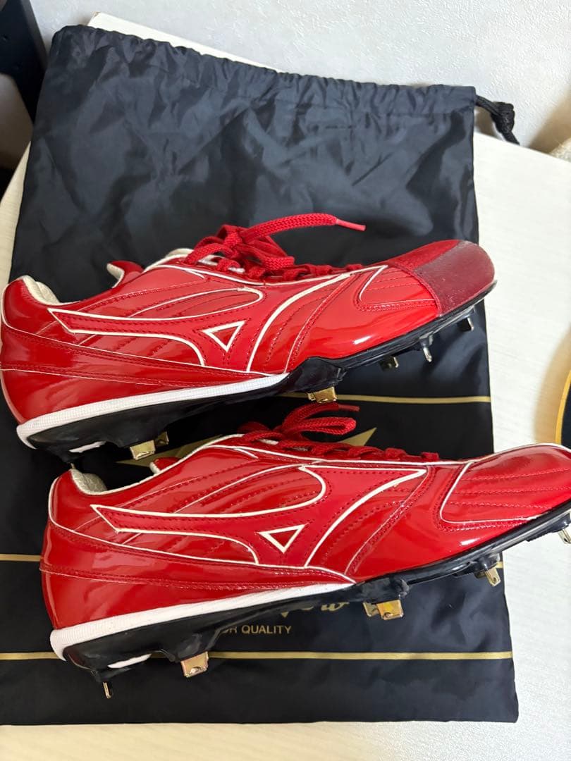 【新品】Mizuno Pro 野球スパイク レッド