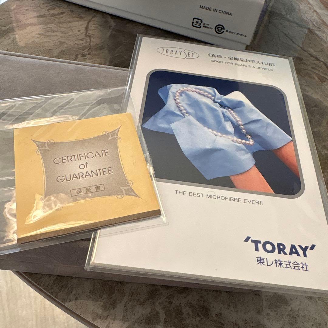 Gf パールネックレスと保証書付き