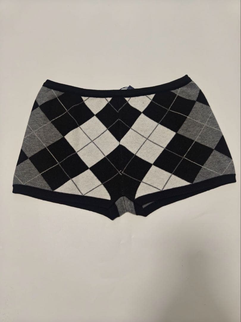 Paloma wool アーガイル柄 ニットショートパンツ