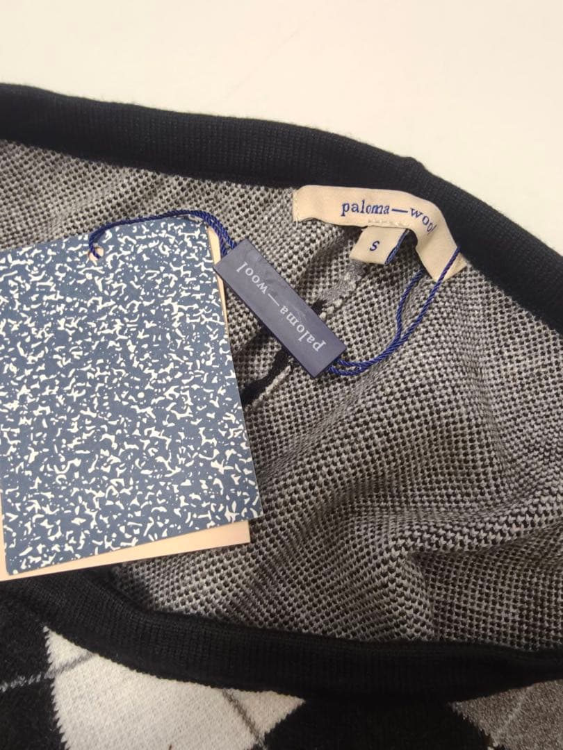 Paloma wool アーガイル柄 ニットショートパンツ