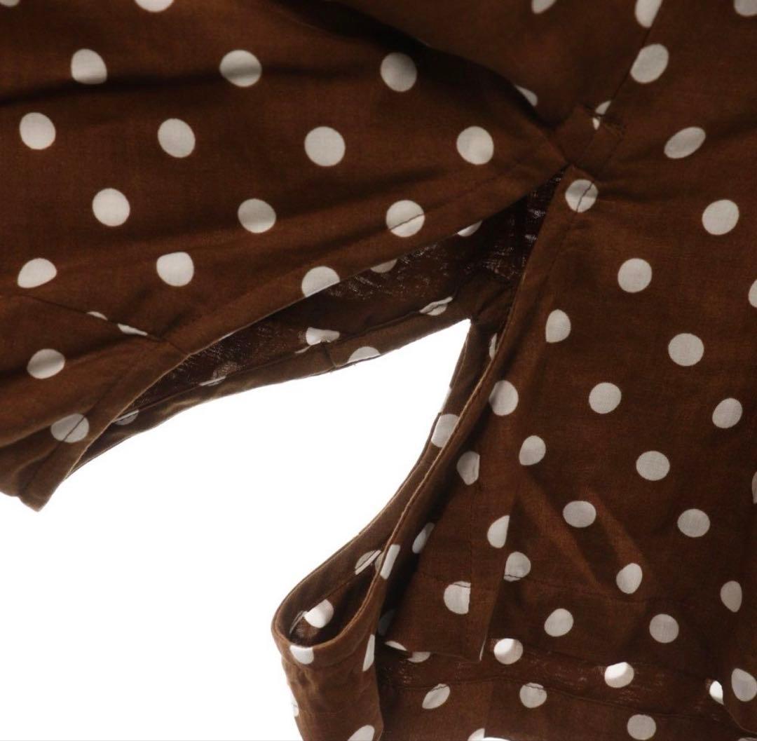 COMME des GARÇONS ドット柄 クロップドシャツ