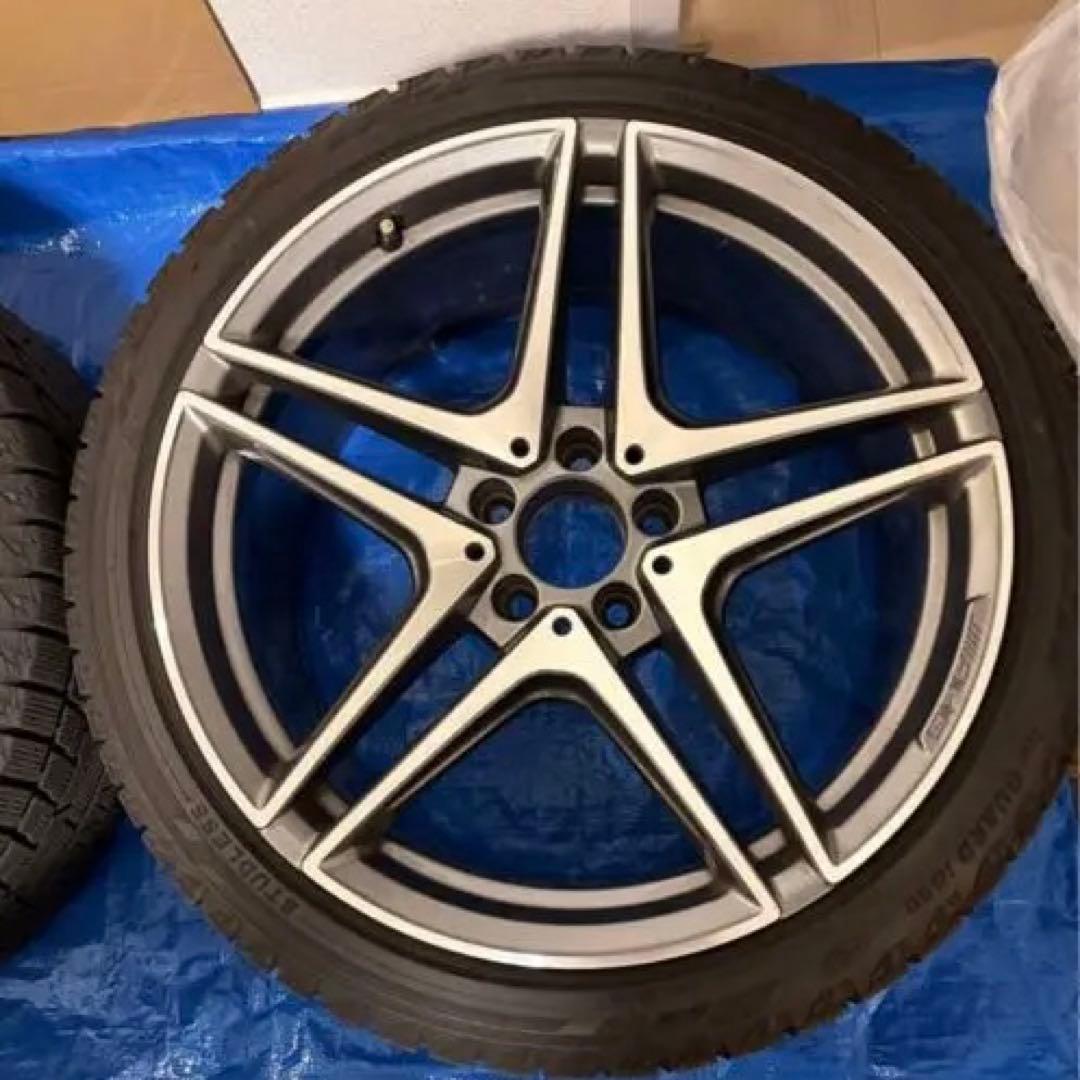 Mercedes-AMG C63S純正　スタッドレス付きアルミホイール4本セット