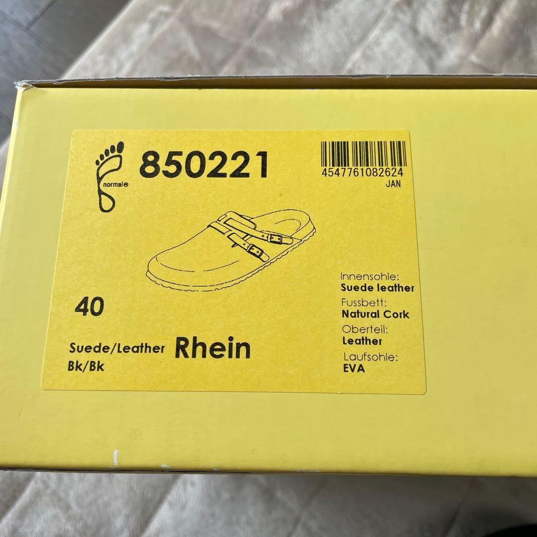 ビルケンシュトック TATAMI Rhein サボサンダル 40 黒/黒