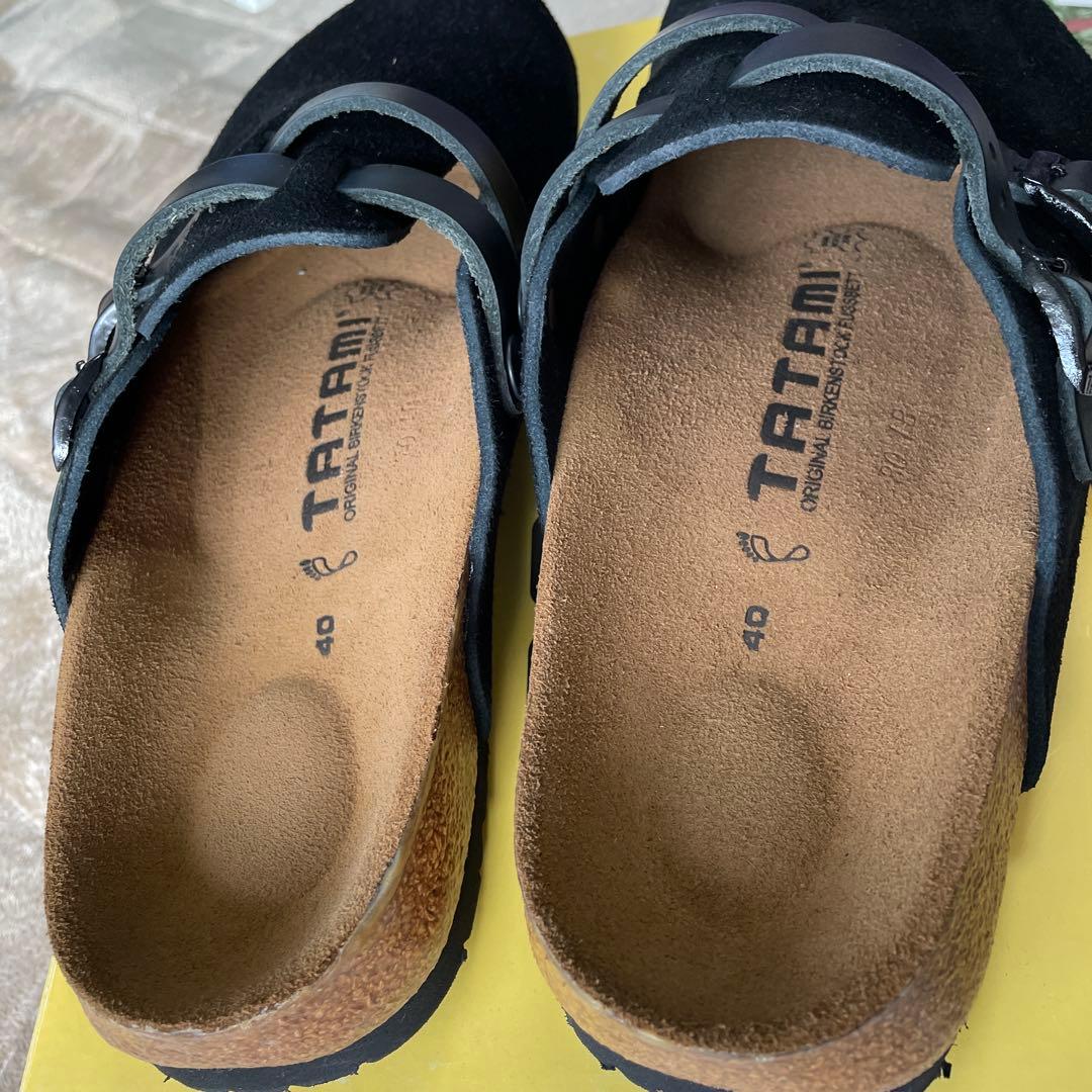 ビルケンシュトック TATAMI Rhein サボサンダル 40 黒/黒